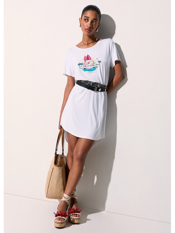 Liu Jo Liu Jo Vestito da spiaggia VA6168JS360P9476 Bianco