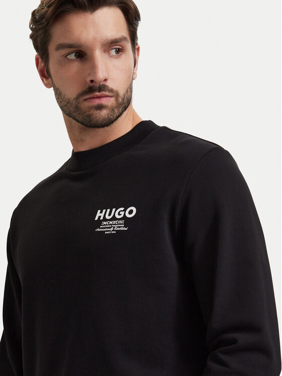 HUGO HUGO Mikina Nespon 50572772 Černá Regular Fit