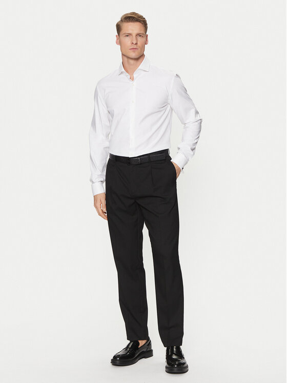 BOSS BOSS Koszula H-Hank 50543677 Biały Slim Fit