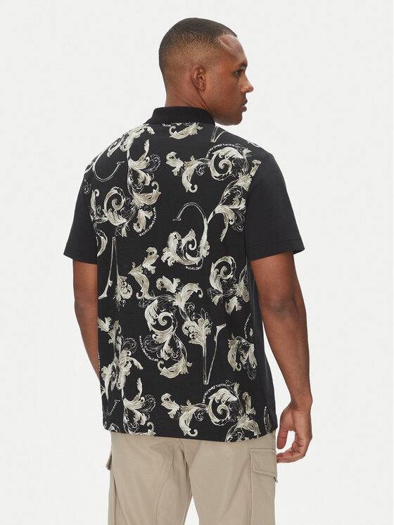 Versace Jeans Couture Versace Jeans Couture Polo majica 78GAG627 Črna Regular Fit