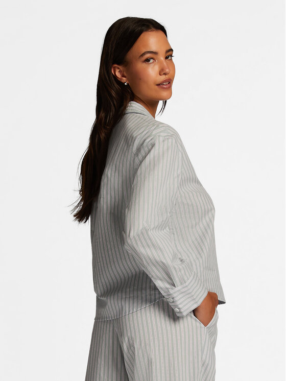 Hunkemöller Hunkemöller Pyžamový top 205132 Šedá Regular Fit