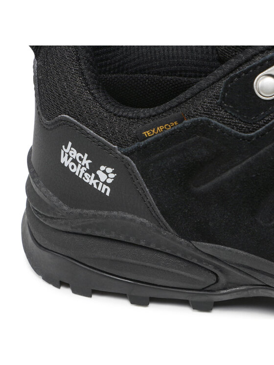 Jack Wolfskin Jack Wolfskin Bakancs Refugio Texapore Low M 4049851 Fekete
