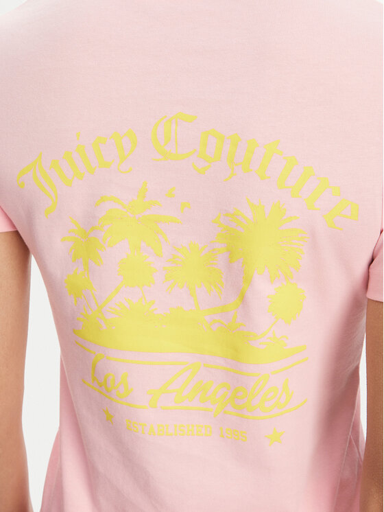 Juicy Couture Juicy Couture Póló La Beach JCWCT125319 Rózsaszín Regular Fit