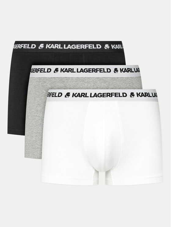KARL LAGERFELD Komplet 3 par bokserek 240M2110 Kolorowy