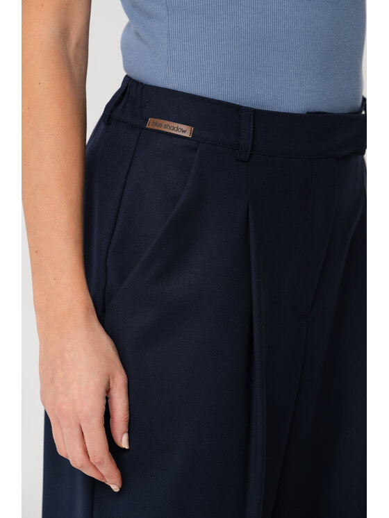 blue shadow blue shadow Spodnie materiałowe Frida Granatowy Regular Fit