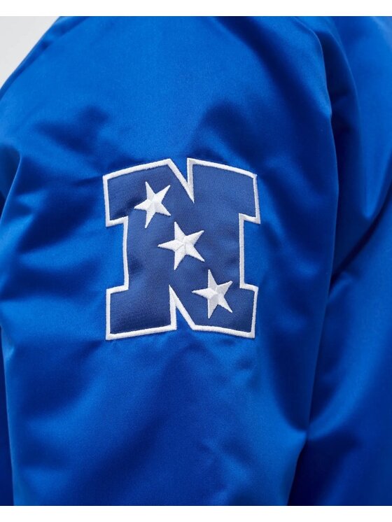 Mitchell & Ness Mitchell & Ness Bomber HEAVYWEIGHT SATIN JACKET LOS ANGELES RAMS Blu Regular Fit