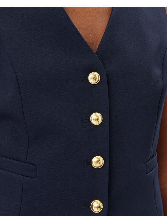 Maryley Maryley Γιλέκο 25EB128/43BL Σκούρο μπλε Regular Fit