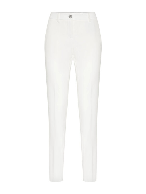 PHILIPP PLEIN PHILIPP PLEIN Spodnie materiałowe 9377 Biały Regular Fit