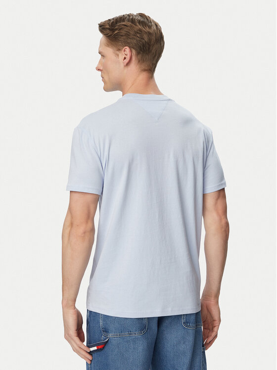 Tommy Jeans Tommy Jeans Marškinėliai DM0DM20744 Šviesiai mėlyna Regular Fit
