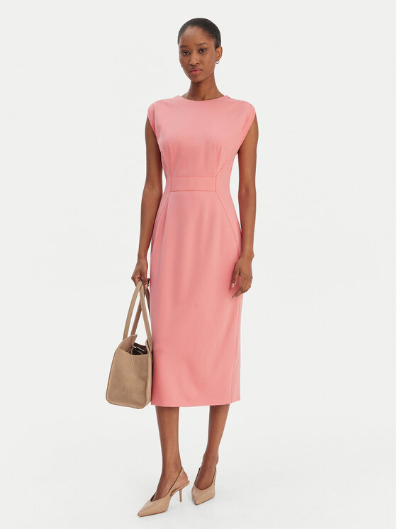 BOSS BOSS Kokteiļkleita Detira 50551898 Rozā Slim Fit