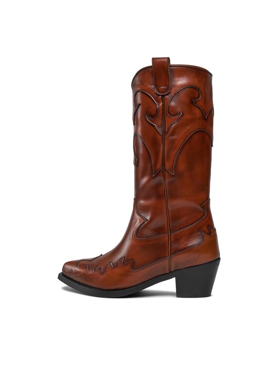 Bronx Bronx Cizme și botine cowboy Western 47515-H Maro