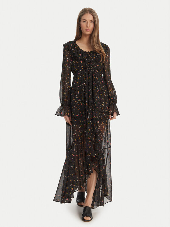 For Love & Lemons For Love & Lemons Sada tričko a šaty pro každodenní nošení Juliana CD2274 Černá Regular Fit