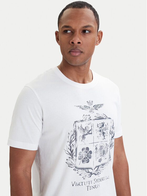 Aeronautica Militare Aeronautica Militare Тишърт 261TS2540UJ00727 Бял Regular Fit