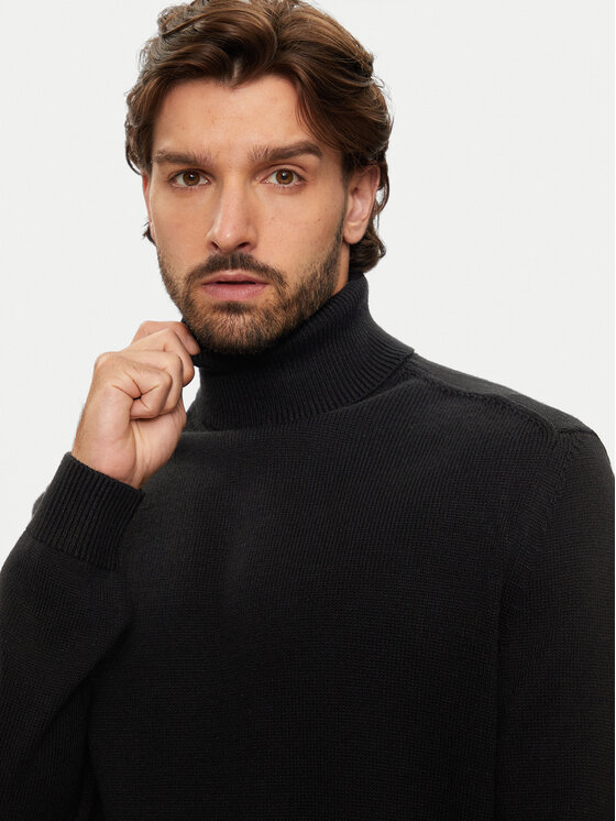 Armani Exchange Armani Exchange Rollkragenpullover 6DZM1H ZM1LZ 1200 Schwarz Regular Fit
