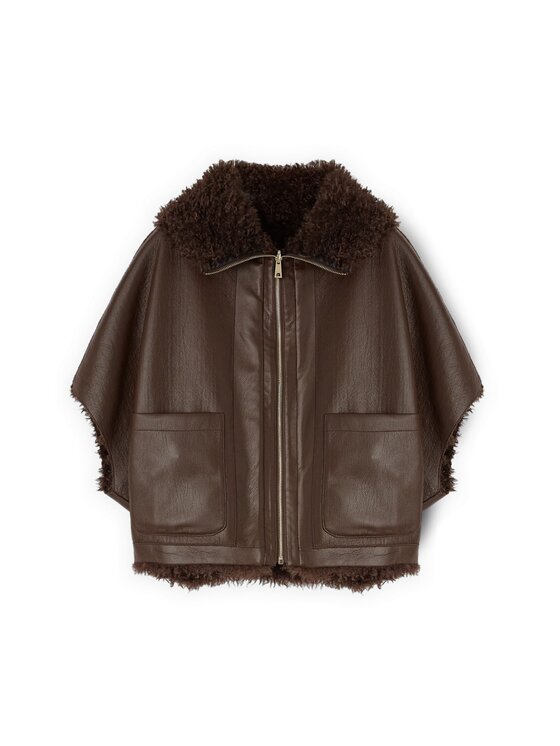 Motivi Motivi Pelliccia 8047W000058N032 Marrone Over Fit