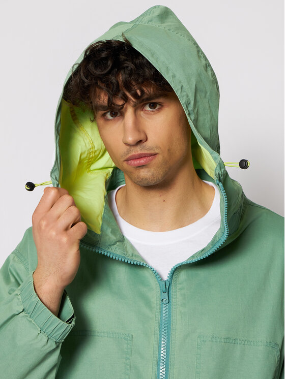 Converse Converse Μπουφάν μεταβατικό Double Pocket 10021097-A03 Πράσινο Regular Fit