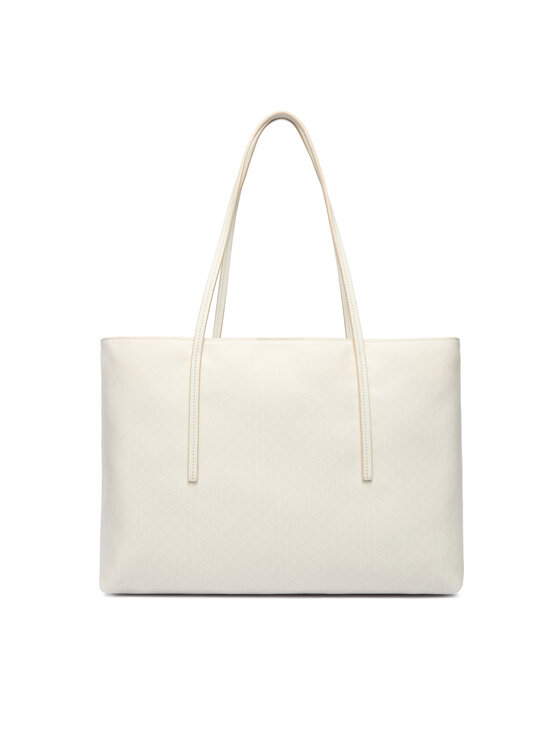 Calvin Klein Calvin Klein Handtasche Emblem Aop Tote W/ Pouch LV04F3266G Écru