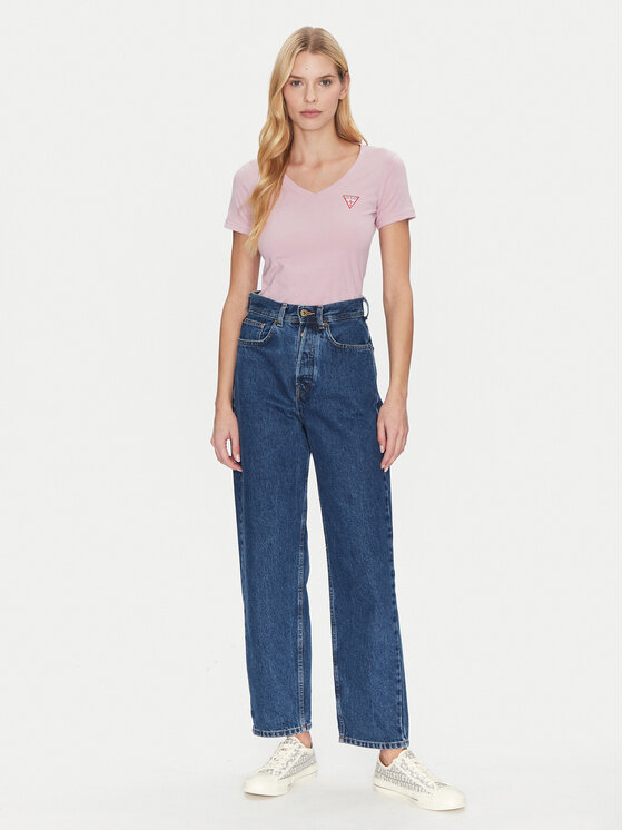 Guess Guess Tričko W2YI45 J1314 Ružová Slim Fit