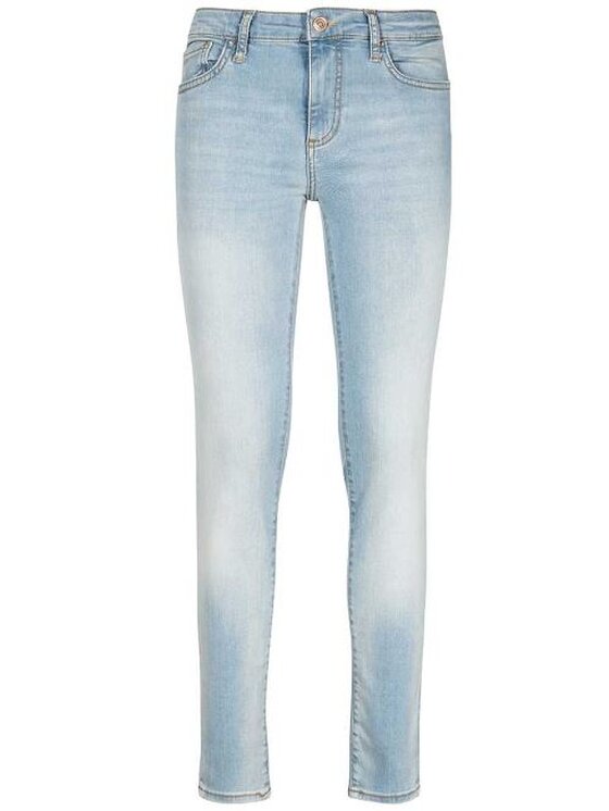 Armani Exchange Armani Exchange Kalhoty z materiálu 3RYJ69 Y3NYZ 1500 Modrá Skinny Fit