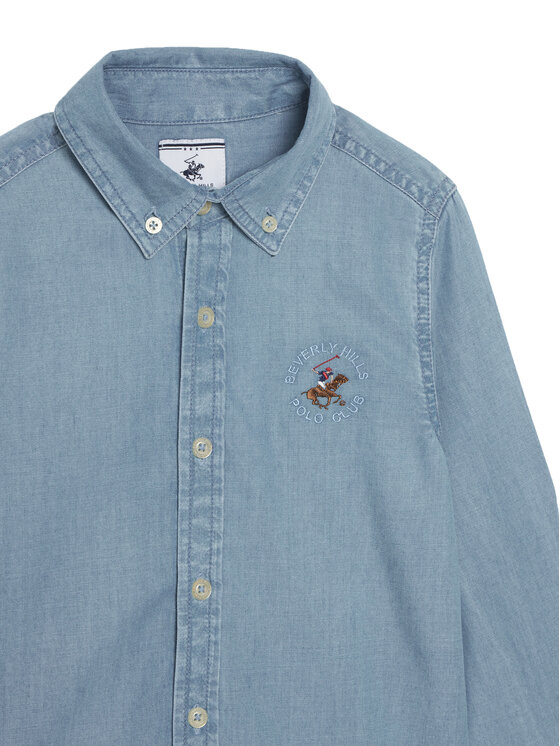 Beverly Hills Polo Club Beverly Hills Polo Club Košulja P-SS26B-SH0150 Plava Regular Fit