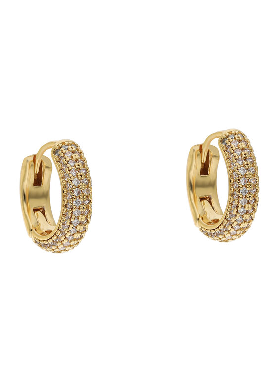 Kate Spade Обици Brllint Sttemnt Pave Mini Huggies WBRUH996 Златист