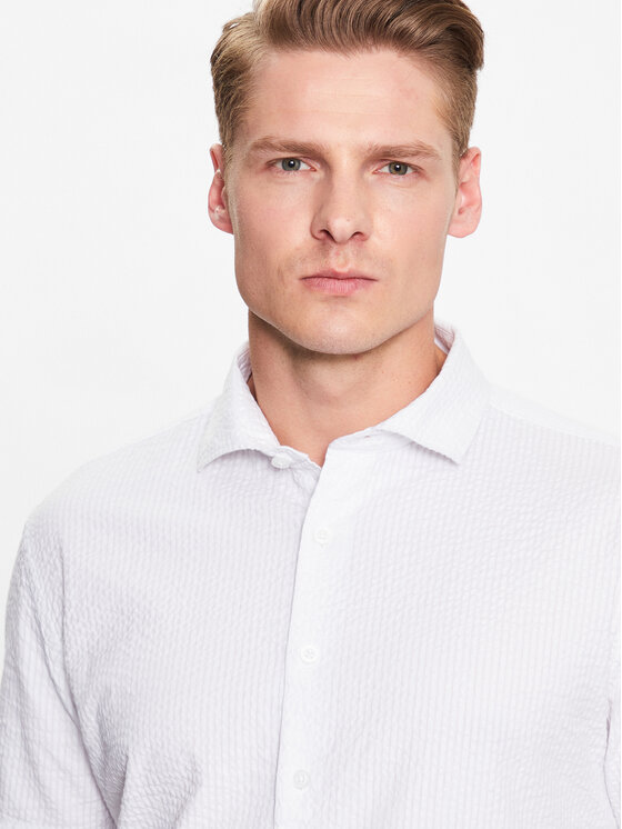 Lindbergh Lindbergh Koszula 30-203431 Biały Slim Fit