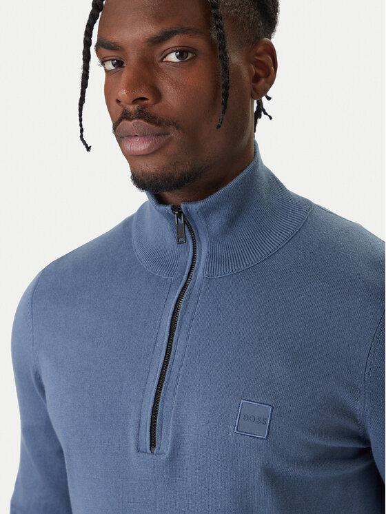 BOSS BOSS Megztinis Kanobix 50527585 Mėlyna Regular Fit