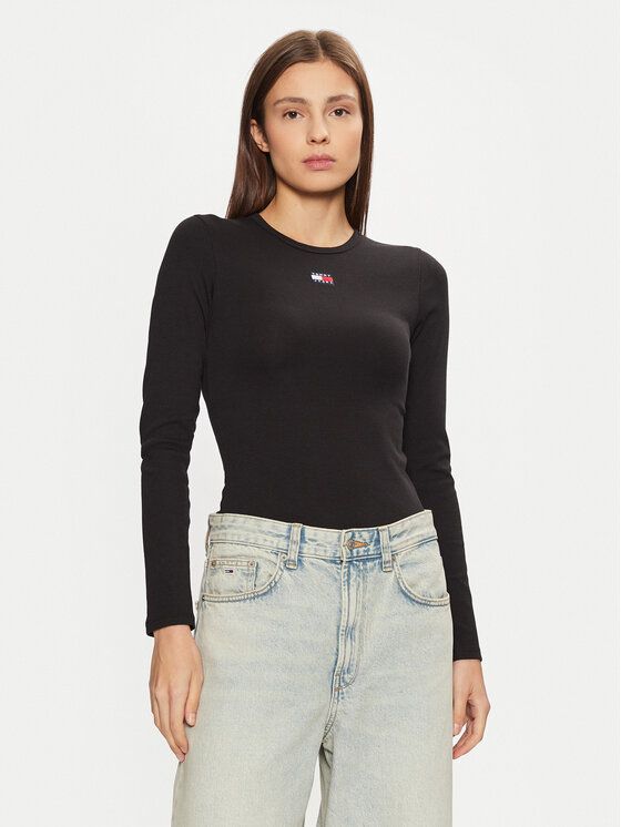 Tommy Jeans Tommy Jeans Μπλουζάκι DW0DW20178 Μαύρο Slim Fit