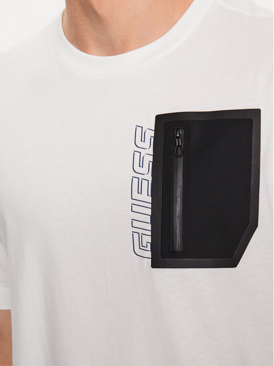 Guess Guess T-shirt Z3YI00 I3Z14 Bijela Boxy Fit