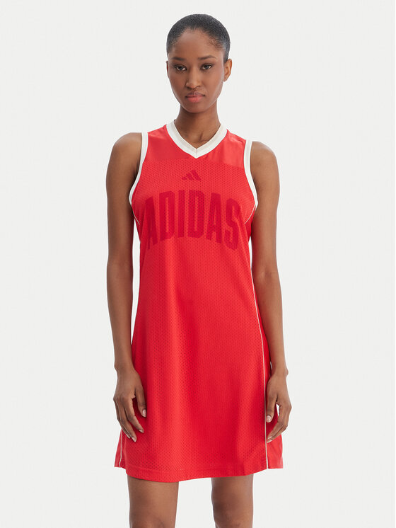 adidas adidas Každodenné šaty Stadium KC4998 Červená Slim Fit