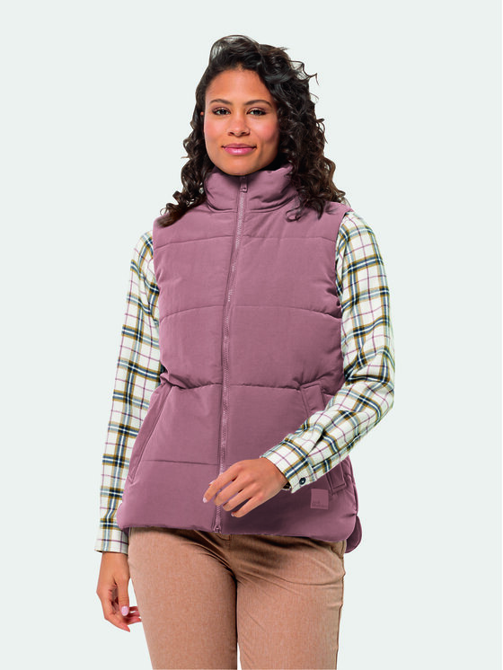 Bezrękawnik Jack Wolfskin, Rozmiar L, Różowy, White Frost Vest 1207371