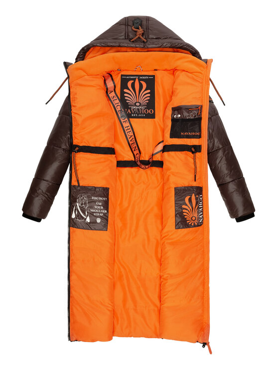 Navahoo Navahoo Kurtka zimowa Schmuseengel Brązowy Regular Fit