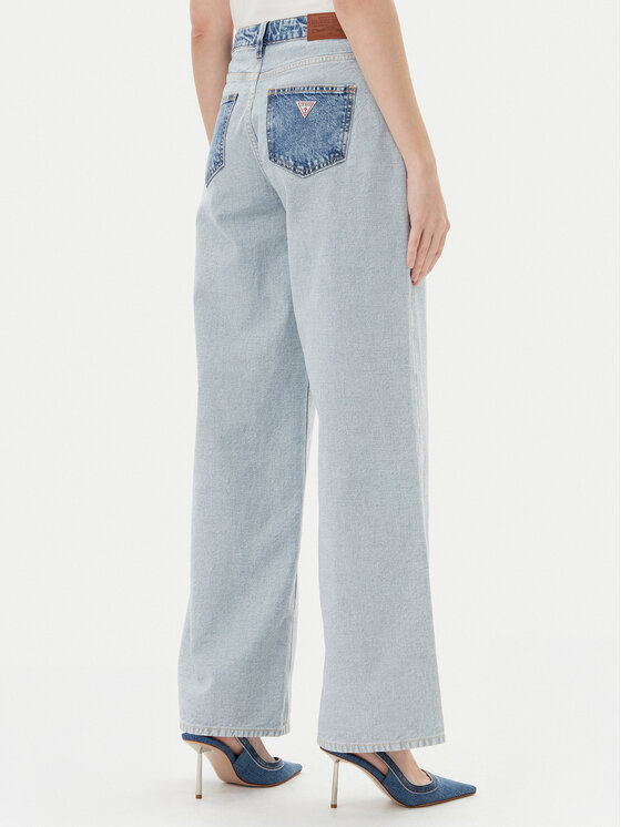Guess Jeans Guess Jeans Blugi W5YA0Y D5M56 Albastru Wide Leg