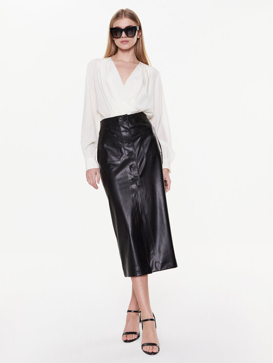 HUGO HUGO Puzdrová sukňa 50482529 Čierna Slim Fit