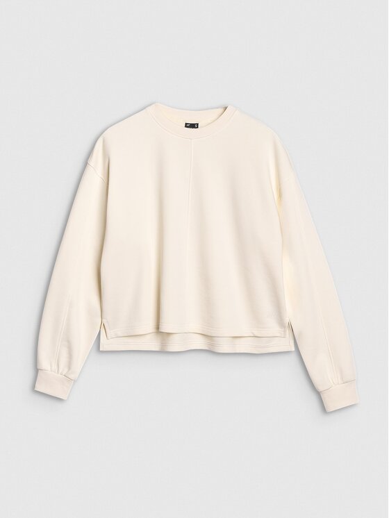 4F 4F Bluza 4FWSS25TSWSF1543-11S Biały Oversize