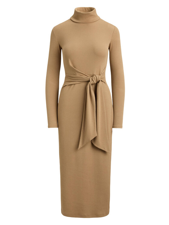 LAUREN RALPH LAUREN LAUREN RALPH LAUREN Úpletové šaty 200980028500 Tmavě béžová Slim Fit