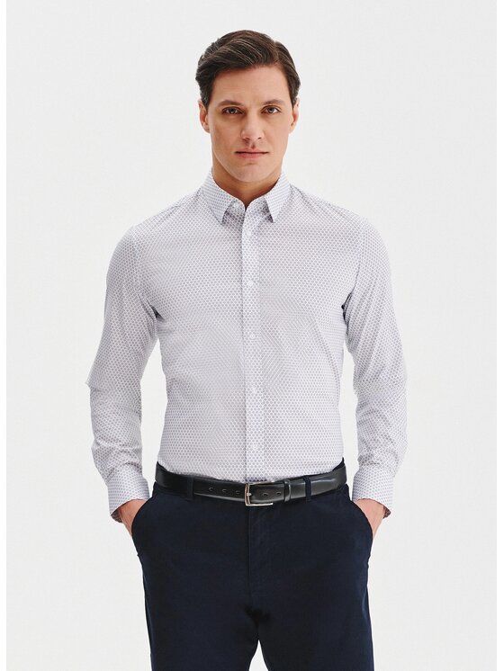 Pako Lorente Pako Lorente Koszula P25SF-1X-026 Biały Slim Fit