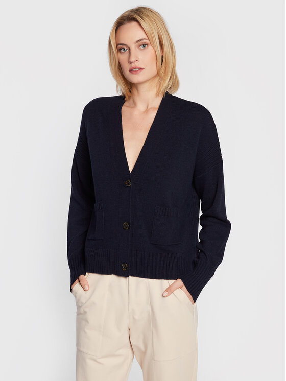 Marella Pletena jopica Blasone 33460527 Mornarsko modra Regular Fit