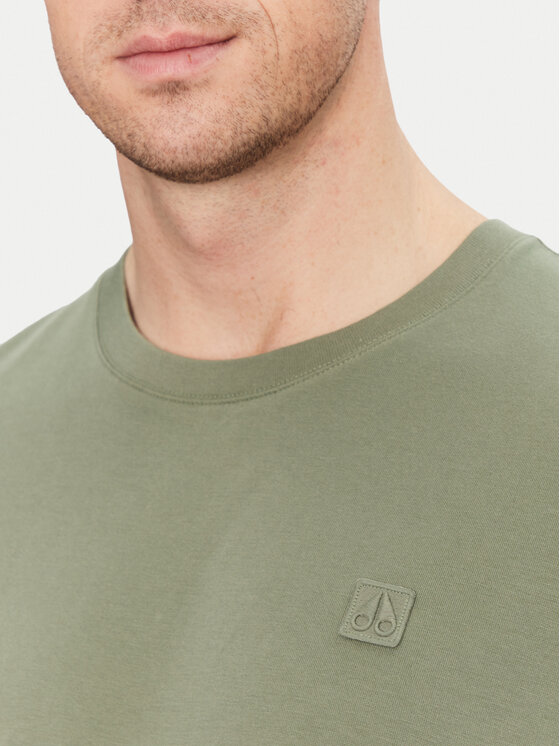 Moose Knuckles Moose Knuckles T-Shirt Duluth M15MT759 Zielony Regular Fit