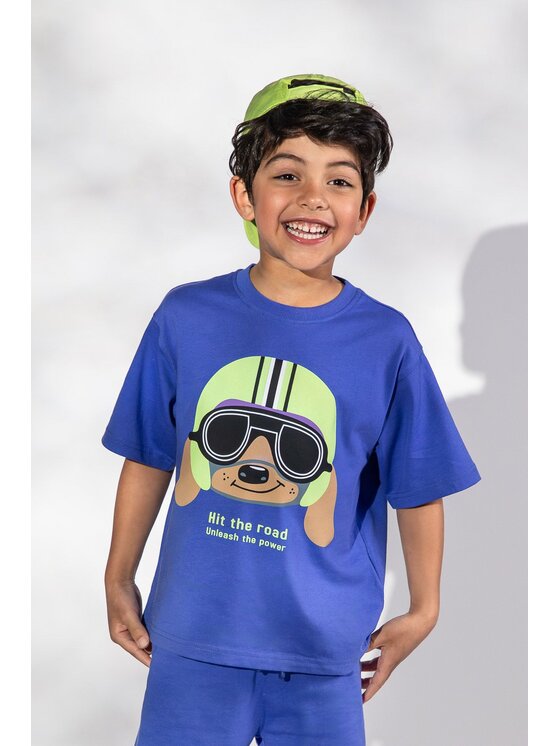 Coccodrillo Coccodrillo T-Shirt WC6143205HBK-014 Niebieski Regular Fit