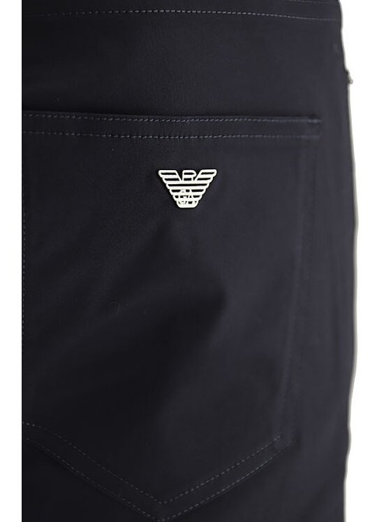 Emporio Armani Emporio Armani Bavlnené šortky 8N1PA6 1NJ7Z Tmavomodrá Regular Fit
