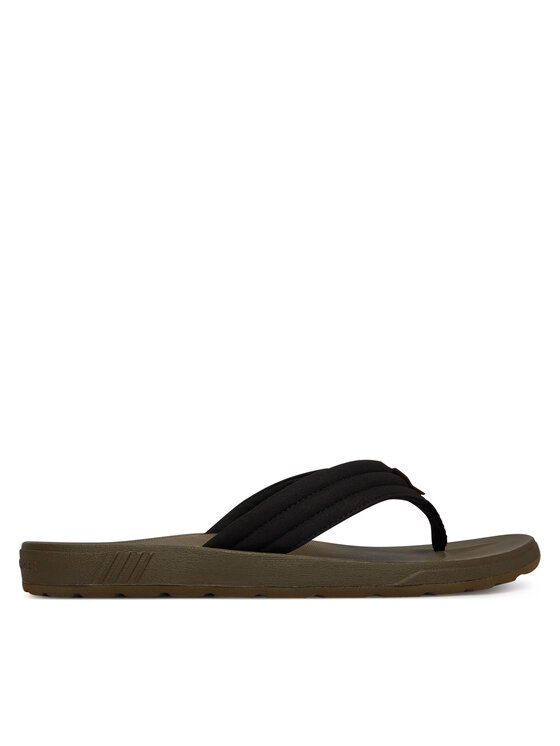 Tommy Hilfiger Tommy Hilfiger Žabky Molded Hilfiger Lth Beach Sandal FM0FM05802 Černá
