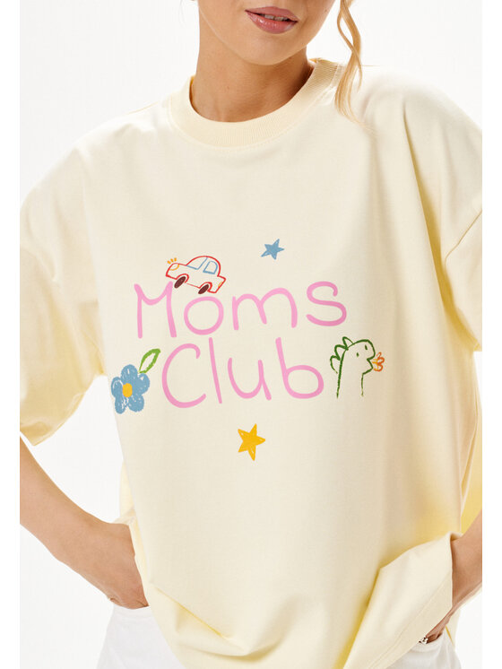 Mirons Mirons T-Shirt Print Beżowy Regular Fit