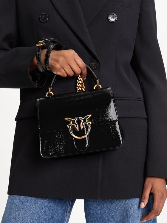 PINKO PINKO Handtasche Love One Top Handle Mini Light PE 25 PLTT 100071 A1UV Schwarz