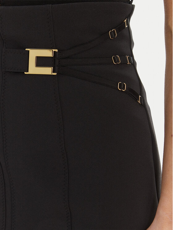 Elisabetta Franchi Elisabetta Franchi Spódnica mini GO-167-61E2-V320 Czarny Regular Fit