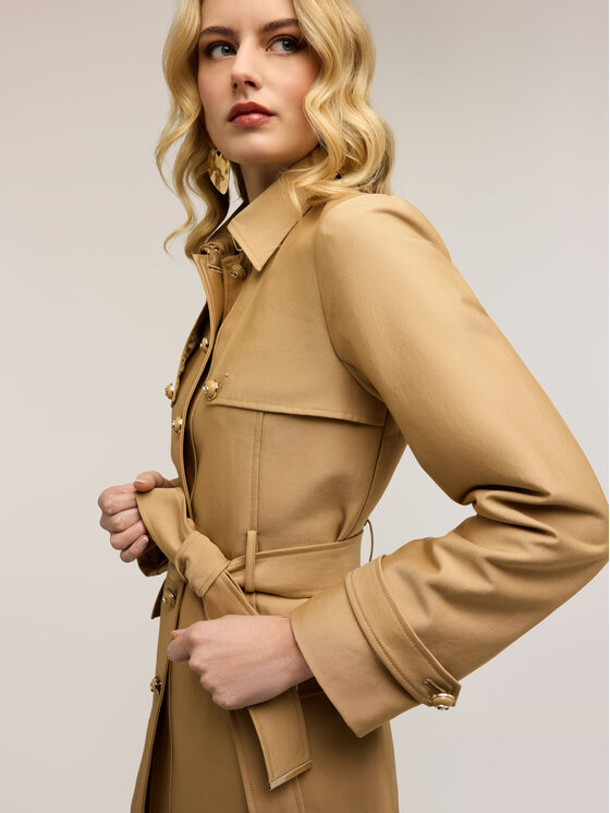 Motivi Motivi Cappotto invernale 0022Q000655N012 Crema Regular Fit