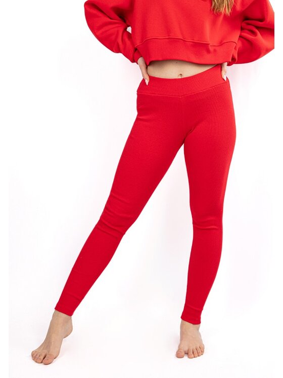 Legginsy DKaren Sport, Rozmiar L, Czerwone, DK-K-B13