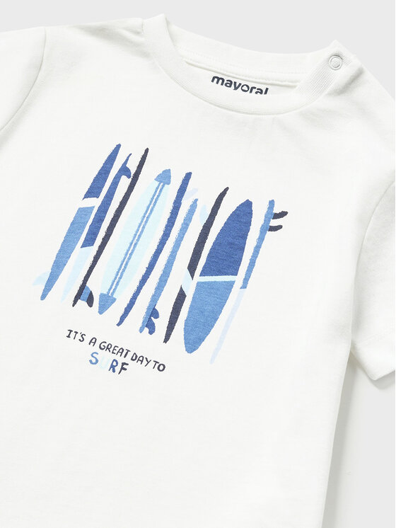 Mayoral Mayoral Komplet t-shirt i spodenki 1646 Kolorowy Regular Fit