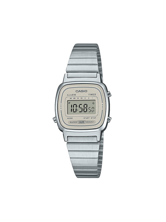Ceas Casio Vintage Mini LA670WEA-8AEF Argintiu