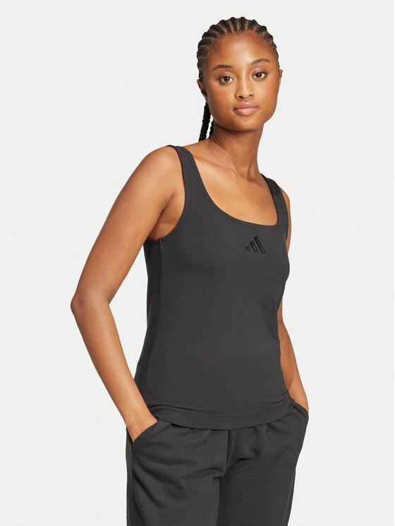 adidas adidas Top All SZN Luxe JJ2336 Čierna Slim Fit